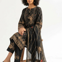 3 Piece - Digital Printed Embroidered Suit - 42501930