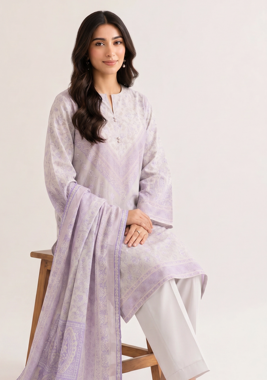 3 Piece - Digital Printed Suit - 42501942