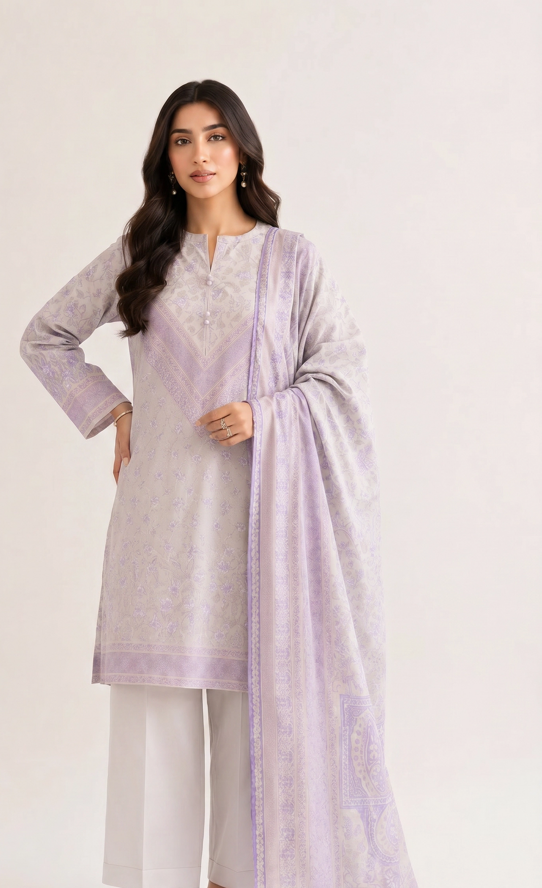 3 Piece - Digital Printed Suit - 42501942