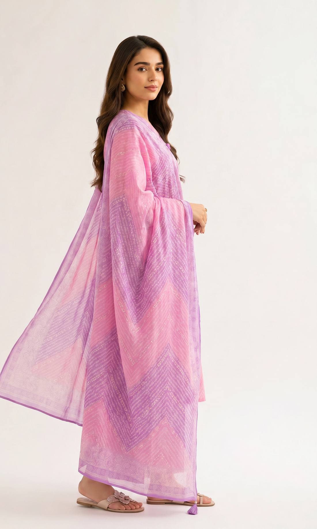 3 Piece - Digital Printed Embroidered Suit - 42501931