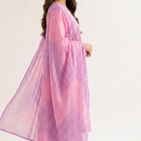 3 Piece - Digital Printed Embroidered Suit - 42501931