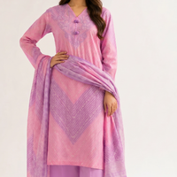 3 Piece - Digital Printed Embroidered Suit - 42501931