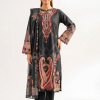 3 Piece - Digital Printed Embroidered Suit - 42501924