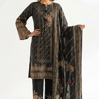 3 Piece - Digital Printed Embroidered Suit - 42501930