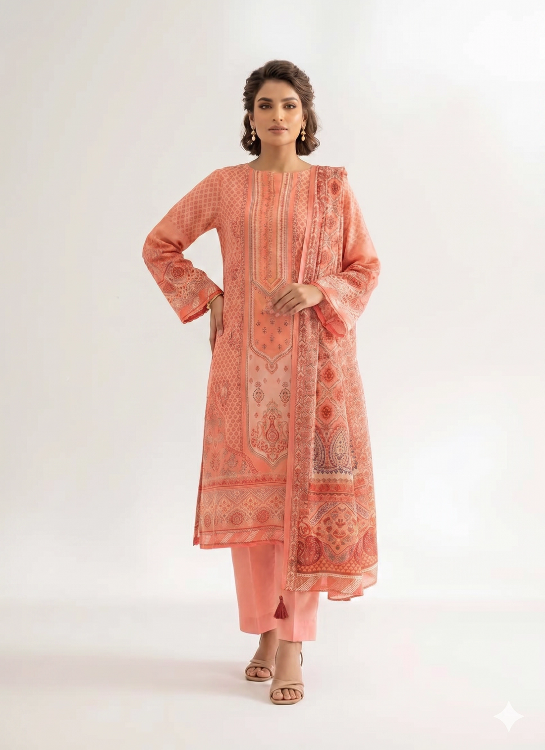 3 Piece - Digital Printed Suit - 42501937
