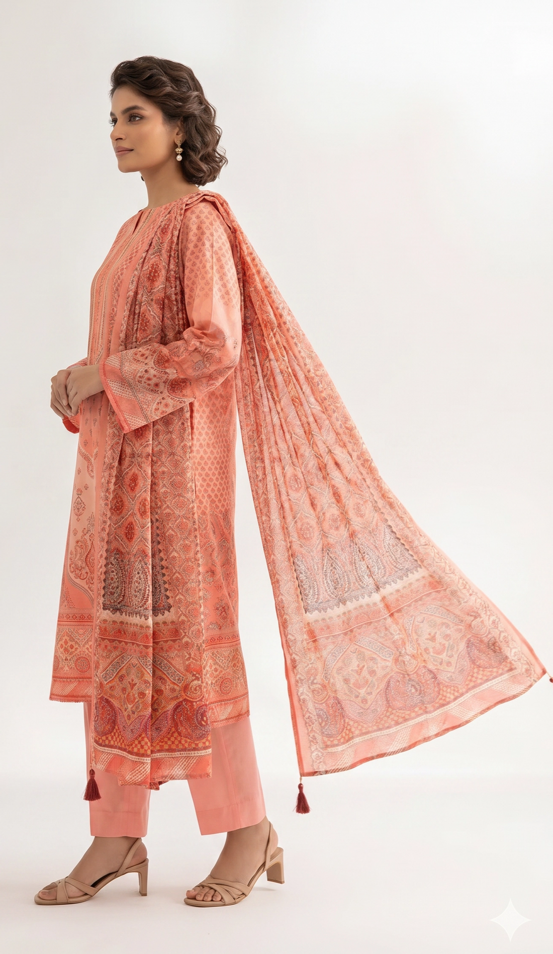 3 Piece - Digital Printed Suit - 42501937