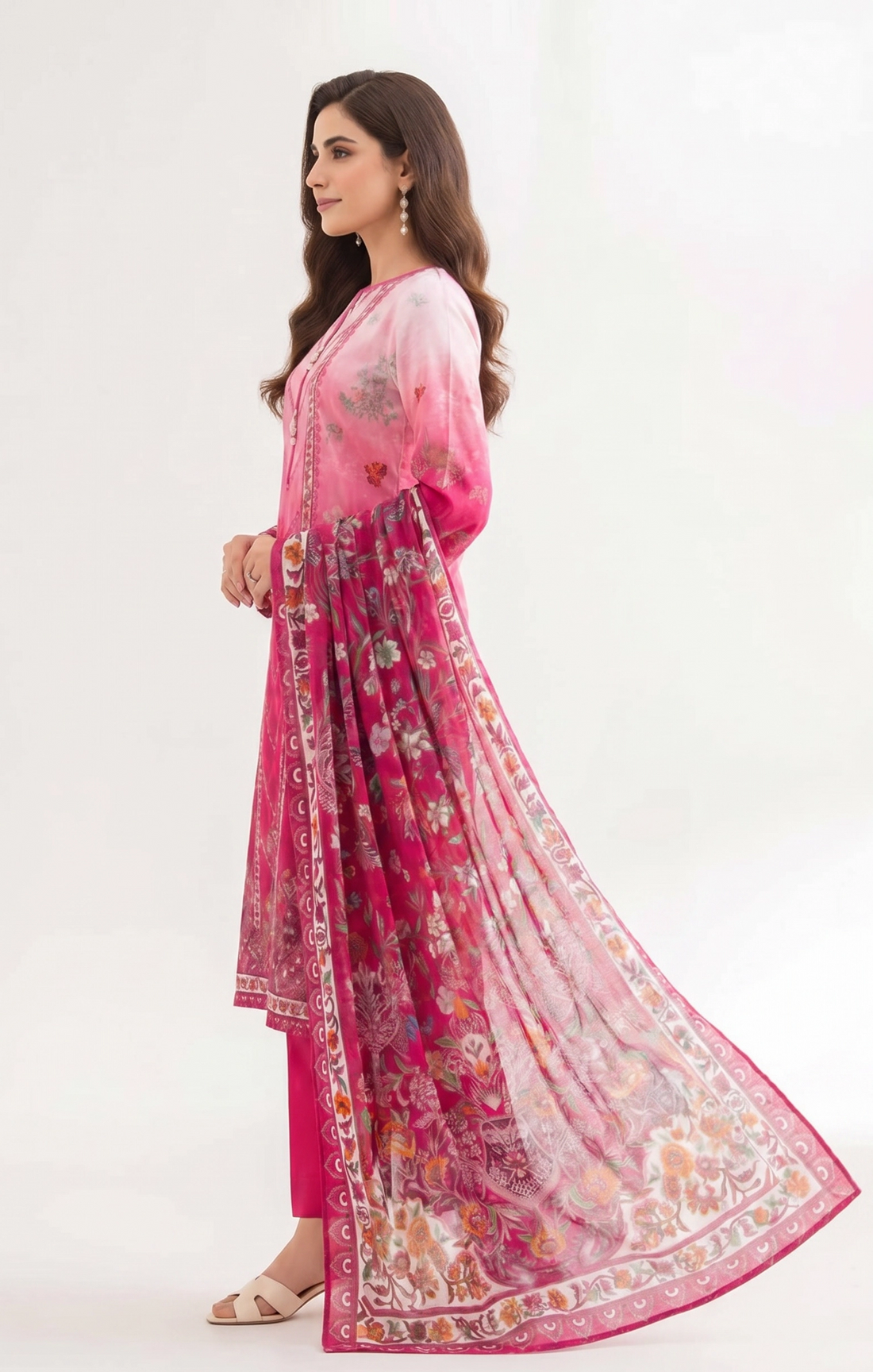3 Piece - Digital Printed Suit - 42501934