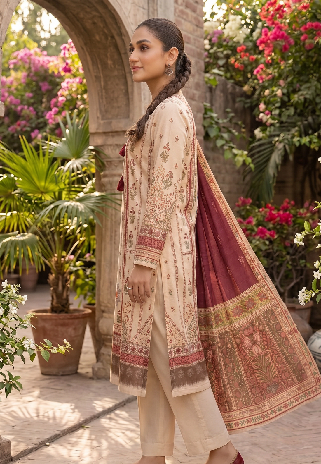 3 Piece - Digital Printed Suit - 42501939