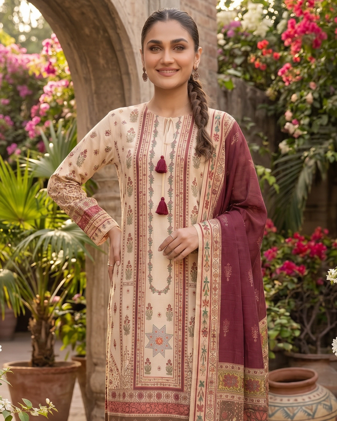 3 Piece - Digital Printed Suit - 42501939