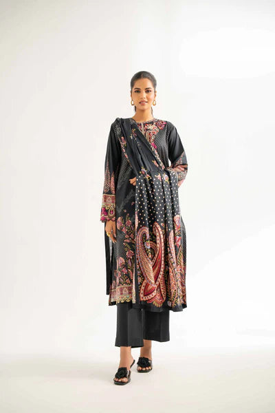 3 Piece - Digital Printed Embroidered Suit - 42501924
