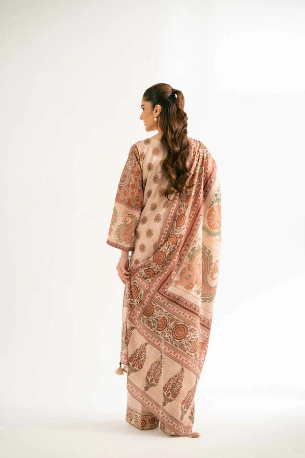 3 Piece - Digital Printed Embroidered Suit - 42501925