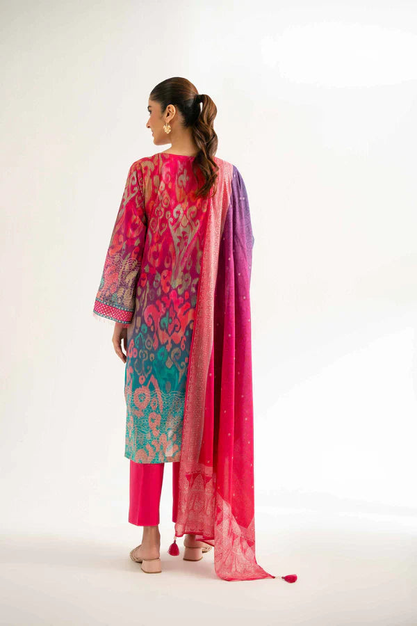 3 Piece - Digital Printed Embroidered Suit - 42501927