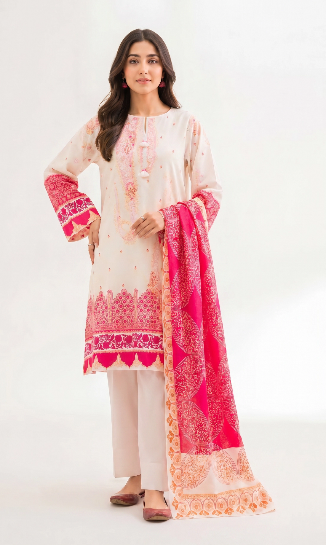 3 Piece - Digital Printed Suit - 42501938