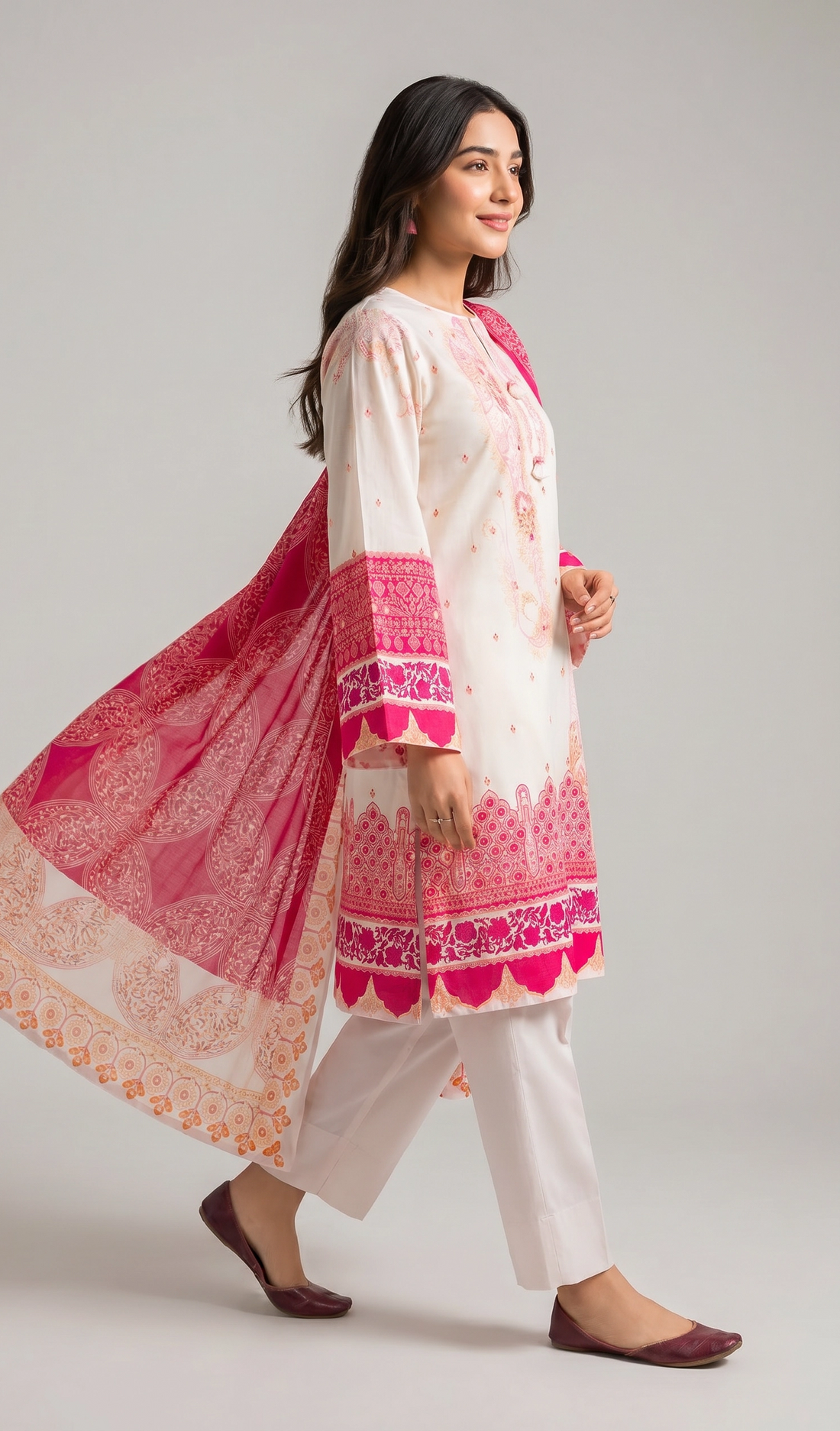 3 Piece - Digital Printed Suit - 42501938