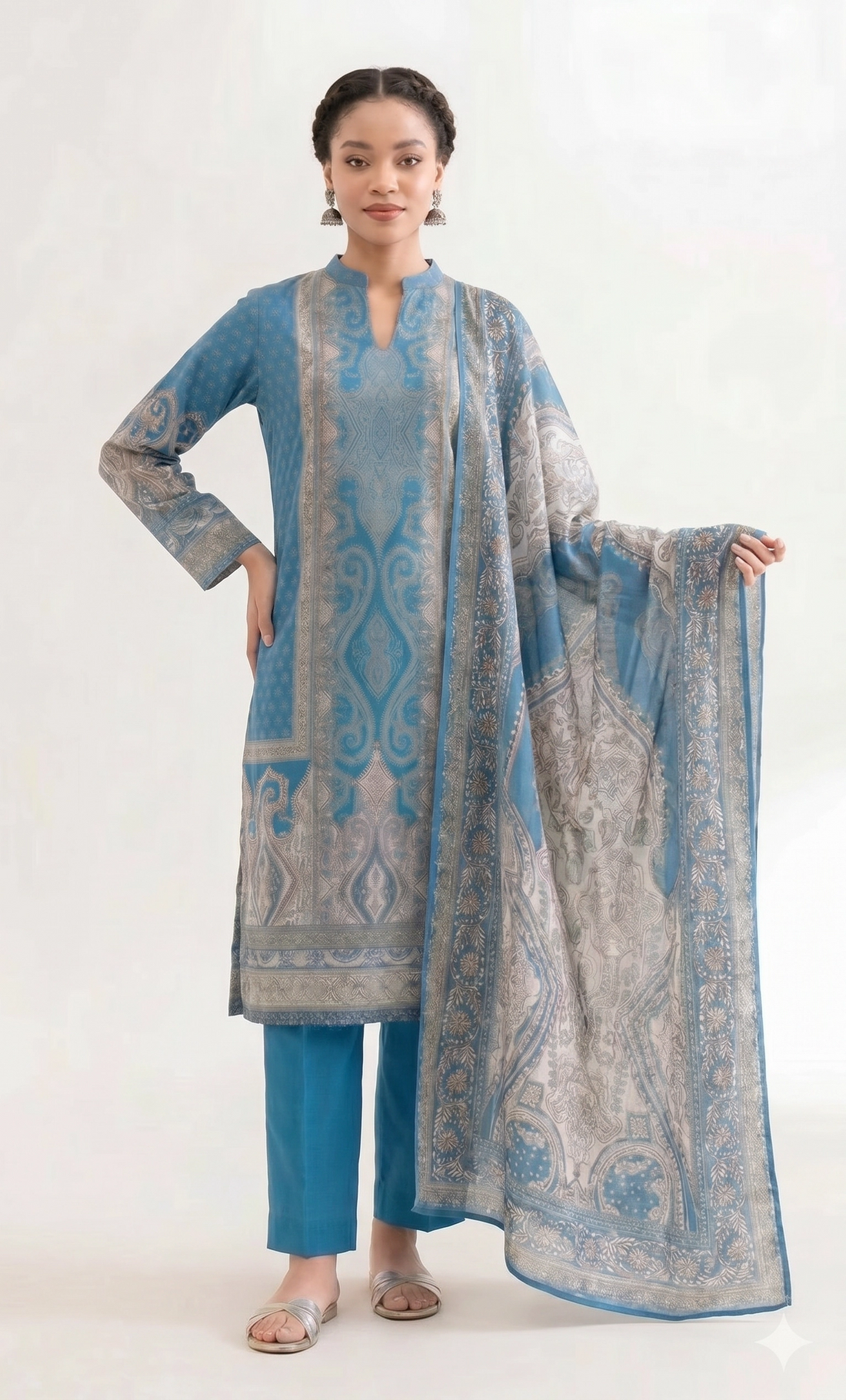 3 Piece - Digital Printed Suit - 42501935