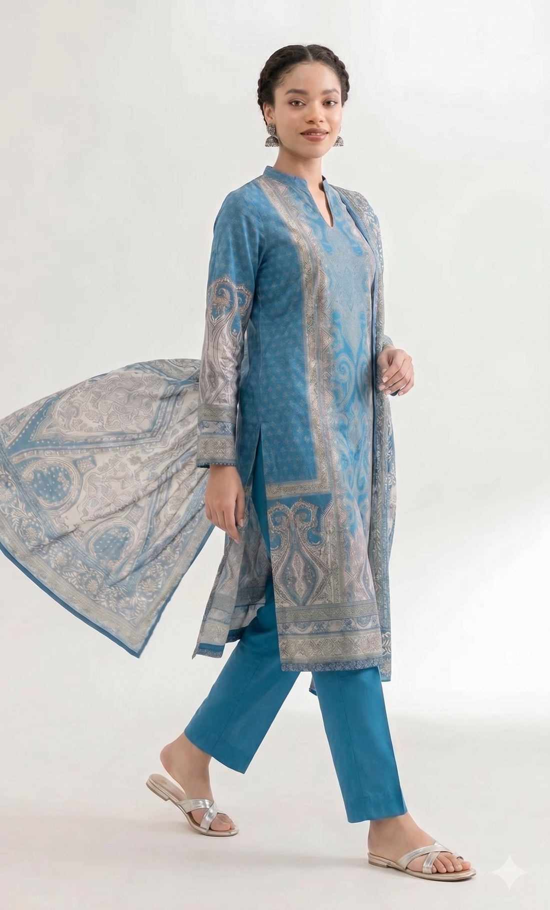 3 Piece - Digital Printed Suit - 42501935